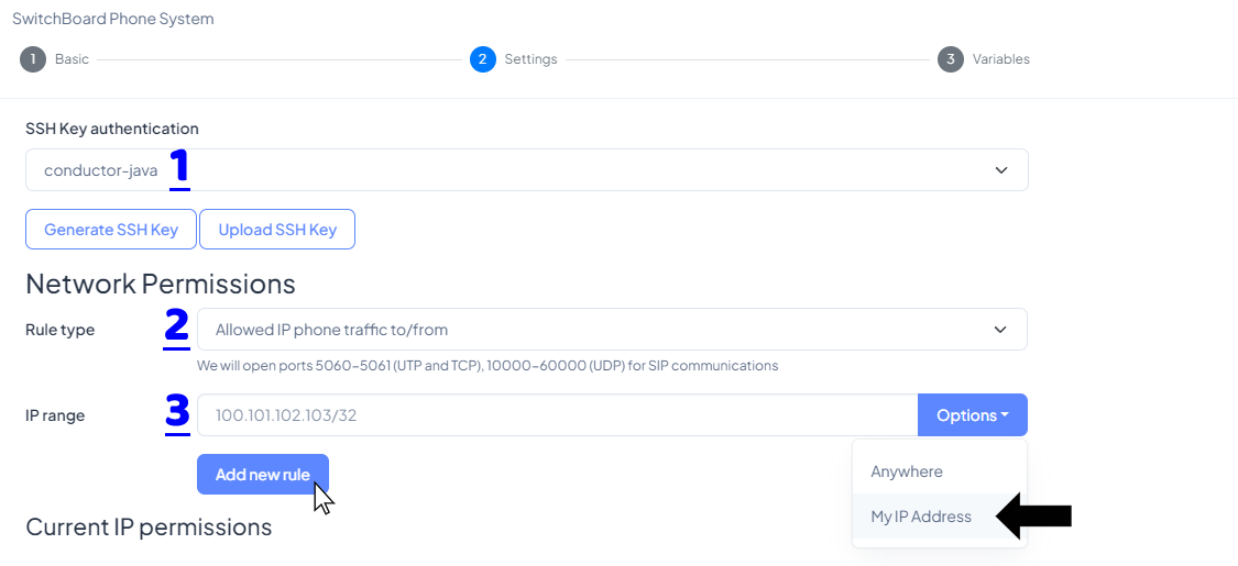 Screenshot: Launch Switchboard Cloud™ Application